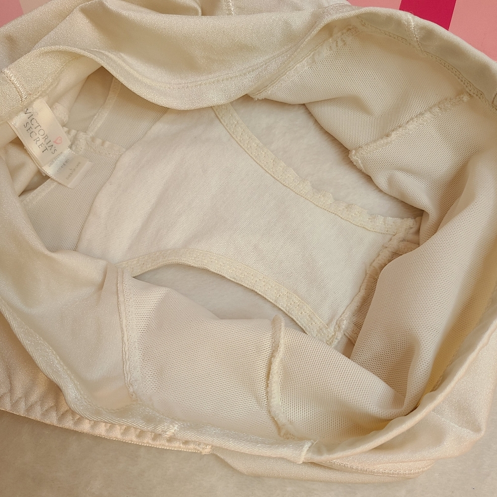 VTG 90s Victoria's Secret Silky Satin High Waist Shaping Brief Panty Size Lg - Picture 4 of 7